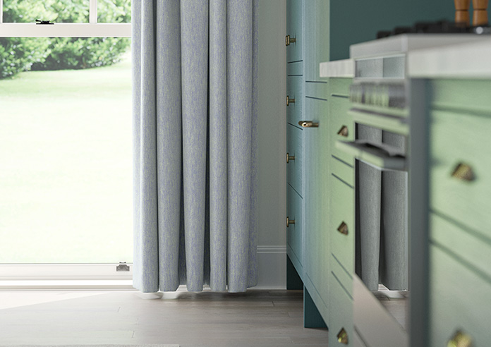 Delicate Chevron, Dark Blue - Made to Measure Curtains - Image 5